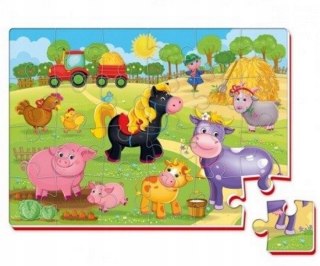 Piankowe puzzle A4 Roter Kafer 24 elementy Farma Zwierzątka