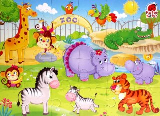 Piankowe puzzle Zabawne obrazki Zwierzątka w Zoo Roter Kafer