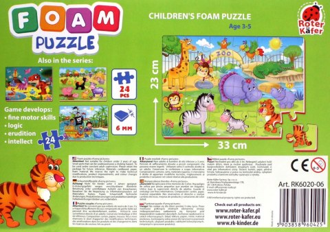 Piankowe puzzle Zabawne obrazki Zwierzątka w Zoo Roter Kafer