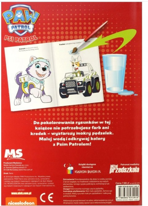 Psi Patrol Wodą malowane Wesołe kolory