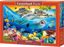 Puzzle 1000 elementów Delfiny w tropikach Castorland