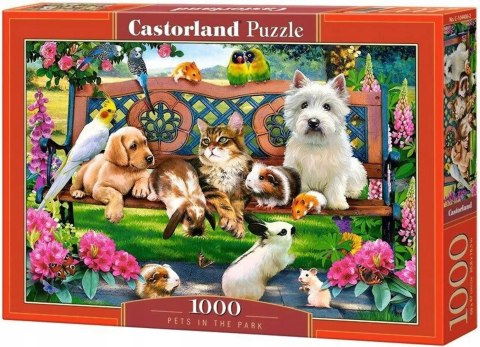 Puzzle 1000 elementów Zwierzęta w parku Castorland
