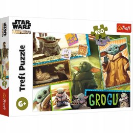 Puzzle 160 elementów Grogu Gwiezdne Wojny Star Wars 15411 Trefl