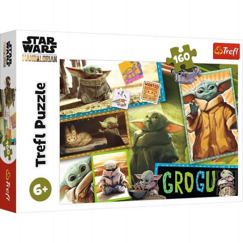 Puzzle 160 elementów Grogu Gwiezdne Wojny Star Wars 15411 Trefl