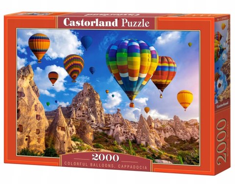 Puzzle 2000 elementów Kolorowe balony Kapadocja Castorland