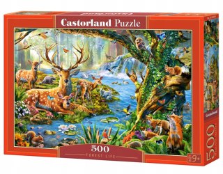Puzzle 500 elementów Leśne Życie Castorland