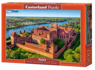 Puzzle 500 elementów Widok na Zamek w Malborku Castorland