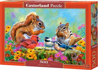 Puzzle 500 elementów Wiewiórki Czas na przekąskę Castorland