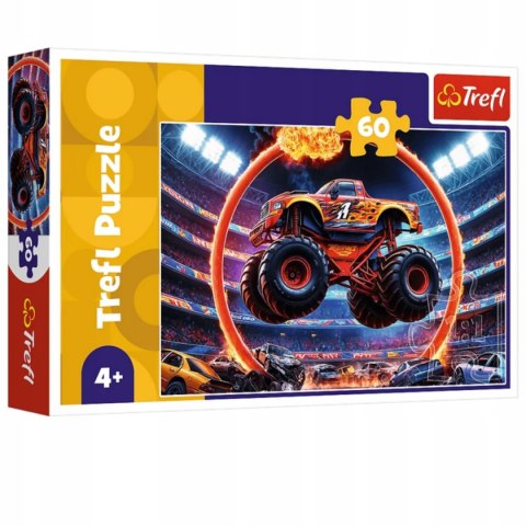 Puzzle 60 elementów Monster truck 17404 Trefl