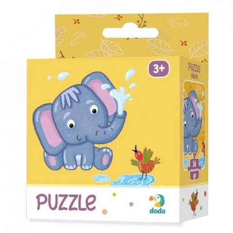 Puzzle Dodo 16 elementów Słonik 3+