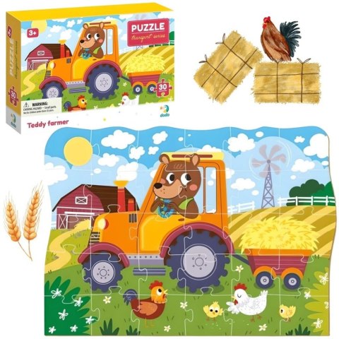 Puzzle Dodo 30 elementów Farmer Teddy na Farmie Wieś