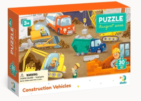 Puzzle Dodo 30 elementów Maszyny budowlane