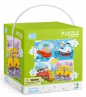 Puzzle Dodo 4w1 72 elementów Transport 12,16,20,24