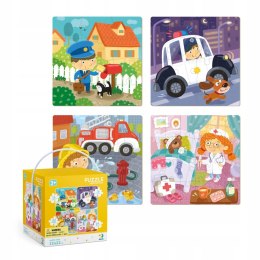 Puzzle Dodo 4w1 Zawody 72 elementów 12,16,20,24