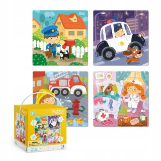 Puzzle Dodo 4w1 Zawody 72 elementów 12,16,20,24