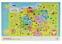 Puzzle Dodo Mapa Polski 100 Elementów Układanka dla Małych Odkrywców 5+