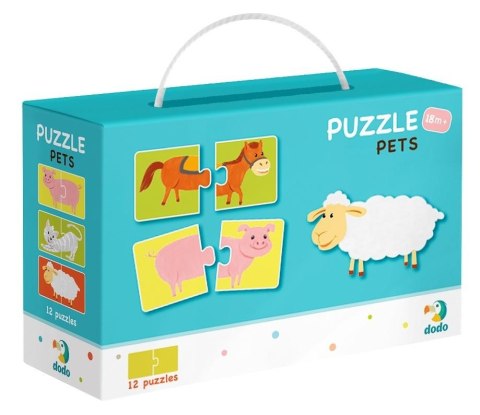 Puzzle Dodo Puzzle do pary Duo 12 elementów 12x2 Zwierzęta 12 układanek