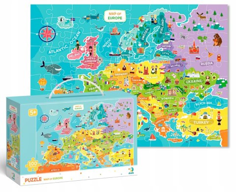 Puzzle Dodo Toys Mapa Europy 100 elementów