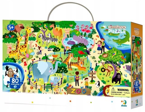Puzzle Dodo Toys Obserwacyjne 80 elementów W zoo