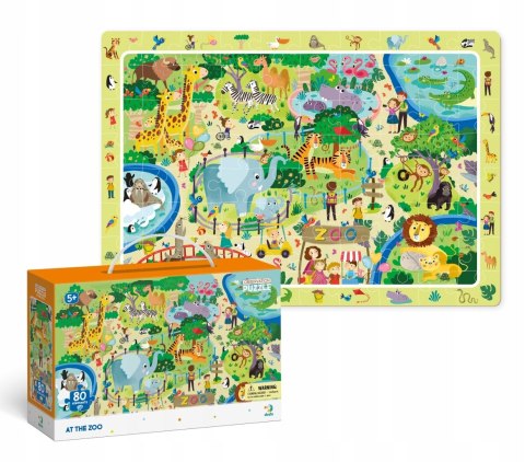 Puzzle Dodo Toys Obserwacyjne 80 elementów W zoo
