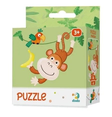 Puzzle Dodo Toys Puzzle Zwierzątka 16 elementów Małpka