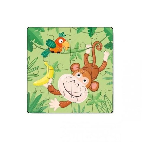 Puzzle Dodo Toys Puzzle Zwierzątka 16 elementów Małpka