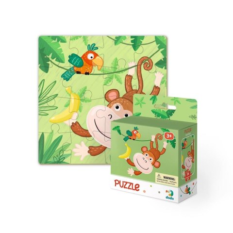 Puzzle Dodo Toys Puzzle Zwierzątka 16 elementów Małpka