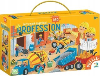 Puzzle Edukacyjne Dodo Zawody Budowniczy 150 elementów Plac Budowy