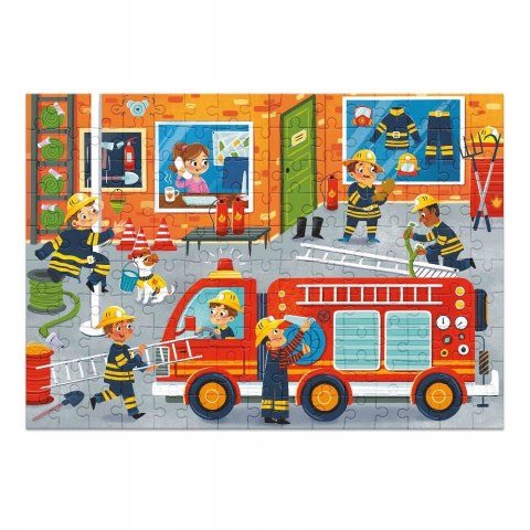 Puzzle Edukacyjne Zawody Strażacy 150 elementów Dodo Układanka dla dzieci