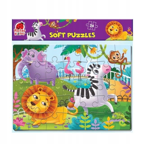 Puzzle Edukacyjne piankowe Zwierzęta w Zoo Roter Kafer