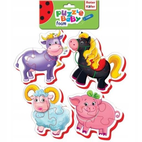 Puzzle Roter Kafer Puzzle Baby 16 elementów Baby farma