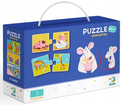 Puzzle do Pary Dodo Duo Przeciwieństwa 12 Układanek