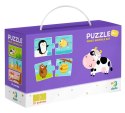 Puzzle do pary Duo Co jedzą zwierzęta Dodo 12 układanek