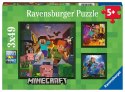 Ravensburger Puzzle Minecraft 3x49 elemementów 3w1
