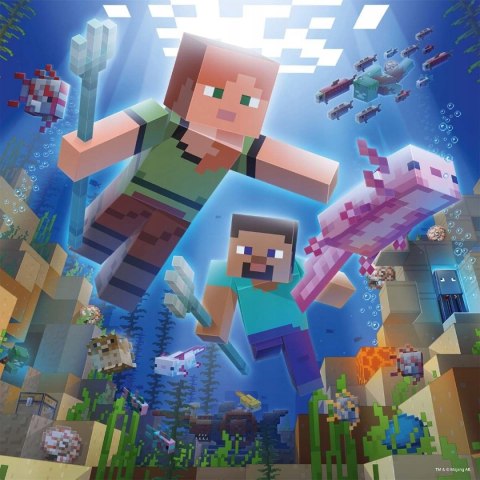 Ravensburger Puzzle Minecraft 3x49 elemementów 3w1