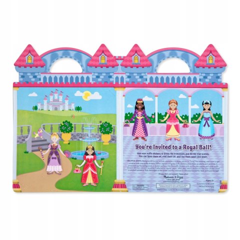 Wypukłe Naklejki Księżniczki Wielokrotnego Użytku Melissa & Doug Królewny