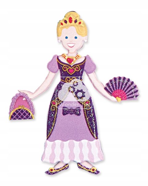 Wypukłe Naklejki Księżniczki Wielokrotnego Użytku Melissa & Doug Królewny