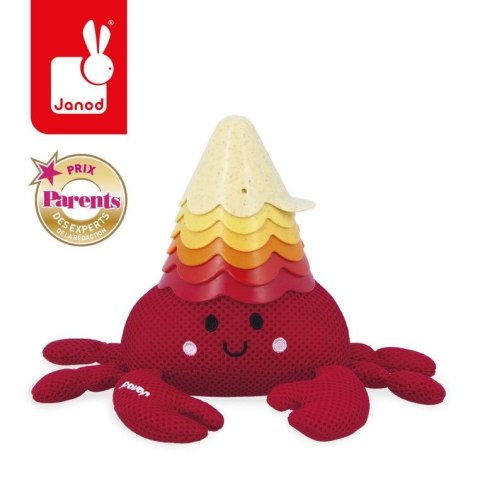 Zabawka do kąpieli krab z muszelkami 10 m+ Janod