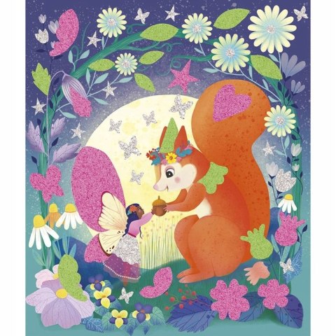 Zestaw kreatywny Naklejki piankowe i fosforescencyjne piaski 6 lat+, Janod