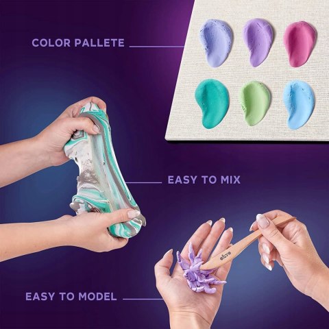 Zestaw kreatywny Okto Wood&Craft Sukulenty Zestaw do wyklejania obrazu 3D