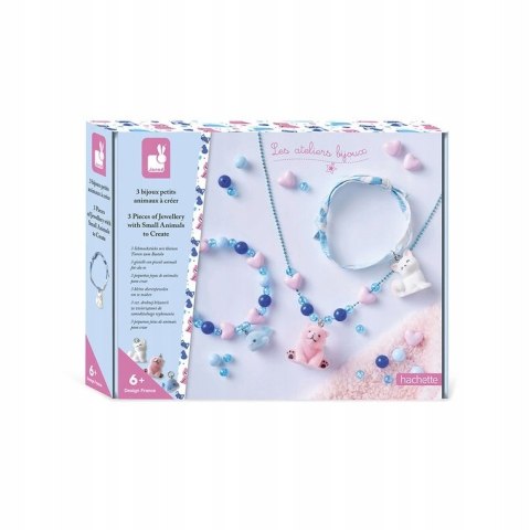Zestaw kreatywny do tworzenia biżuterii Małe zwierzątka dla dzieci 6+ Janod