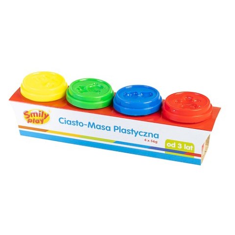 Ciasto-masa plastyczna Smily Play 4 szt Ciastolina