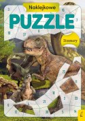 Dinozaury Naklejkowe puzzle Wilga Wyklejanka Naklejanka