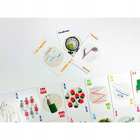 EDUseria Ułamki Gra karciana Kapitan Nauka