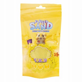 Fluffy Sand Puszysty Piasek Żółty 90 g Tuban Piasek Kinetyczny