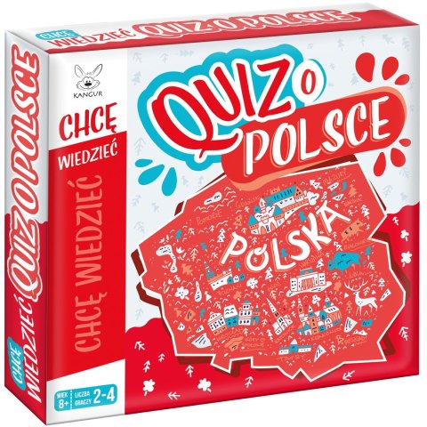 Gra planszowa Chcę Wiedzieć. Quiz o Polsce Kangur 8+