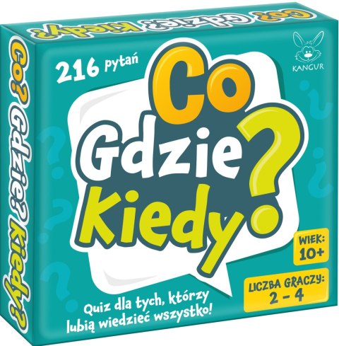 Gra planszowa Co? Gdzie? Kiedy? Kangur Quiz 216 Pytań