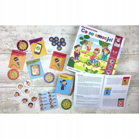 Gra planszowa Co za emocje! Gra edukacyjna Kapitan Nauka