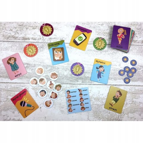 Gra planszowa Co za emocje! Gra edukacyjna Kapitan Nauka