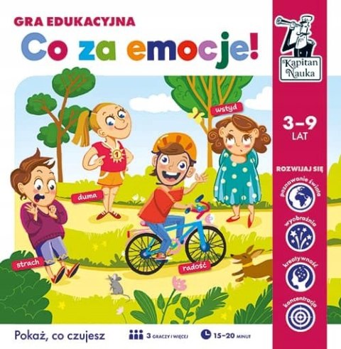 Gra planszowa Co za emocje! Gra edukacyjna Kapitan Nauka